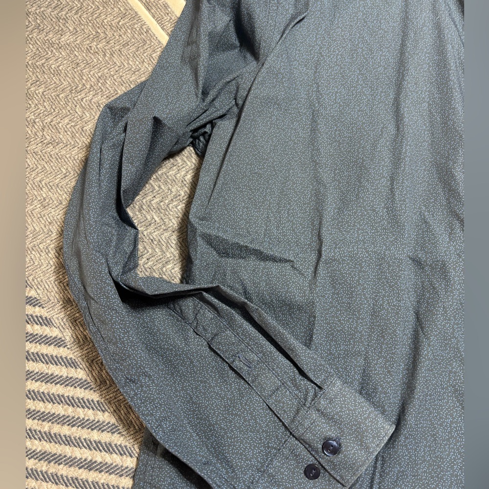 Calvin Klein Dark Blue Button Down Shirt - Picture 5 of 12